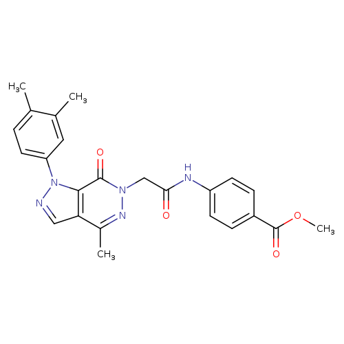methyl 4-{2-[1-(3,4-dimethylphenyl)-4-methyl-7-oxo-1H,6H,7H-pyrazolo[3,4-d]pyridazin-6-yl]acetamido}benzoate