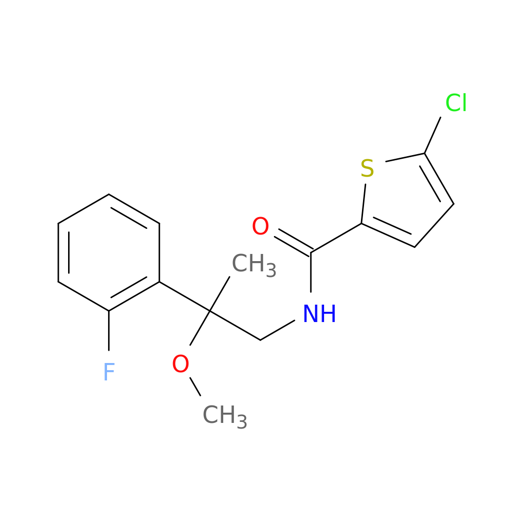 5-chloro-N-[2-(2-fluorophenyl)-2-methoxypropyl]thiophene-2-carboxamide