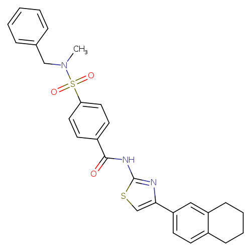 4-[benzyl(methyl)sulfamoyl]-N-[4-(5,6,7,8-tetrahydronaphthalen-2-yl)-1,3-thiazol-2-yl]benzamide