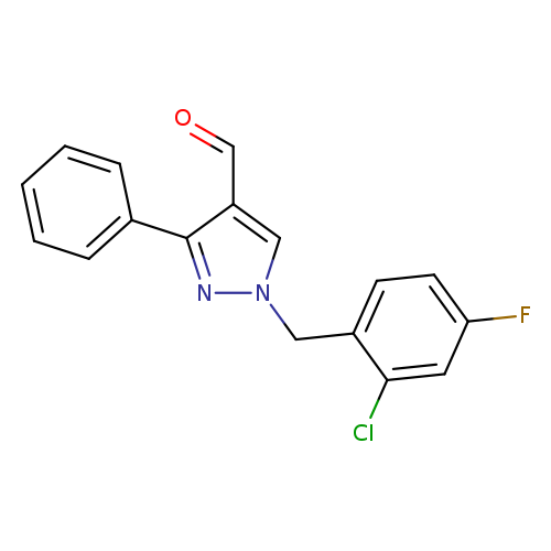1-(2-Chloro-4-fluorobenzyl)-3-phenyl-1h-pyrazole-4-carbaldehyde