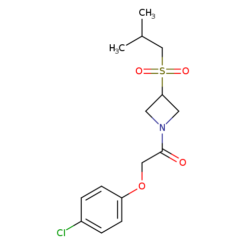 2-(4-chlorophenoxy)-1-[3-(2-methylpropanesulfonyl)azetidin-1-yl]ethan-1-one