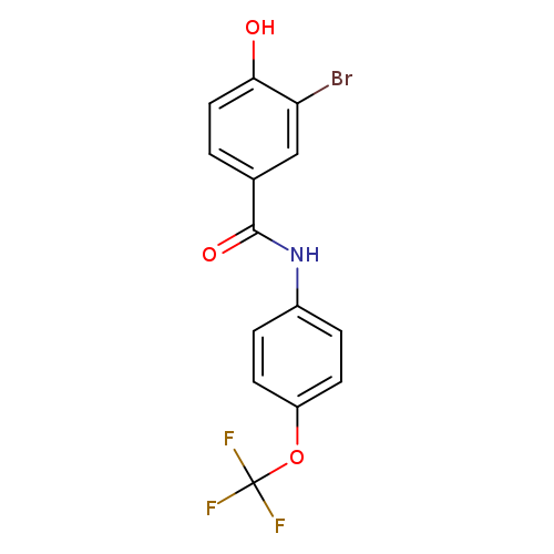 3-Bromo-4-hydroxy-N-(4-(trifluoromethoxy)phenyl)benzamide