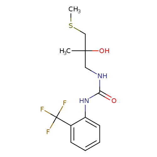 3-[2-hydroxy-2-methyl-3-(methylsulfanyl)propyl]-1-[2-(trifluoromethyl)phenyl]urea