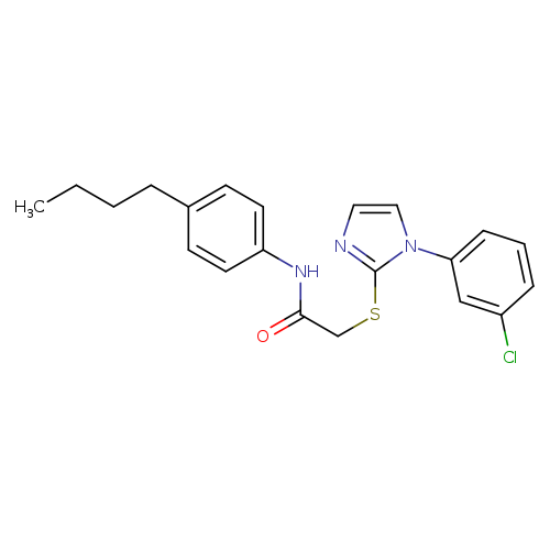 N-(4-butylphenyl)-2-{[1-(3-chlorophenyl)-1H-imidazol-2-yl]sulfanyl}acetamide