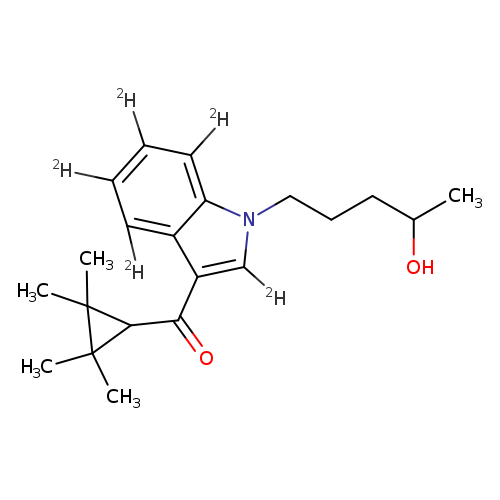 (1-(4-hydroxypentyl)-1H-indol-3-yl)(2,2,3,3-tetramethylcyclopropyl)methanone-2,4,5,6,7-d5