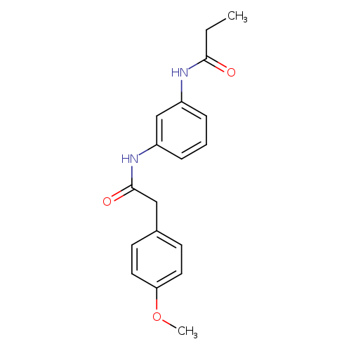 N-(3-{[2-(4-methoxyphenyl)acetyl]amino}phenyl)propanamide