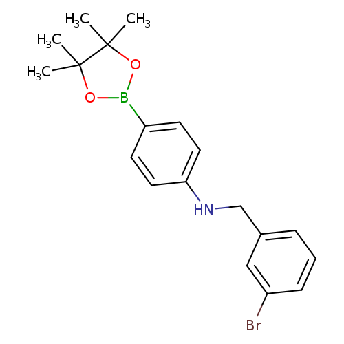N-[(3-bromophenyl)methyl]-4-(4,4,5,5-tetramethyl-1,3,2-dioxaborolan-2-yl)aniline