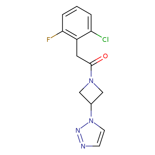 2-(2-chloro-6-fluorophenyl)-1-[3-(1H-1,2,3-triazol-1-yl)azetidin-1-yl]ethan-1-one