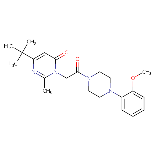 6-tert-butyl-3-{2-[4-(2-methoxyphenyl)piperazin-1-yl]-2-oxoethyl}-2-methyl-3,4-dihydropyrimidin-4-one