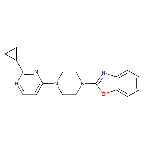 2-[4-(2-cyclopropylpyrimidin-4-yl)piperazin-1-yl]-1,3-benzoxazole