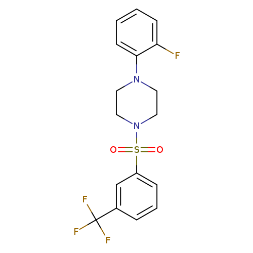 1-(2-fluorophenyl)-4-{[3-(trifluoromethyl)phenyl]sulfonyl}piperazine