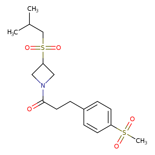 3-(4-methanesulfonylphenyl)-1-[3-(2-methylpropanesulfonyl)azetidin-1-yl]propan-1-one