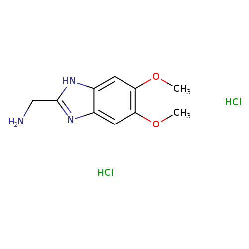 (5,6-dimethoxy-1H-1,3-benzodiazol-2-yl)methanamine dihydrochloride