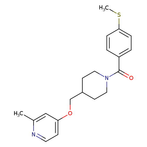 2-methyl-4-({1-[4-(methylsulfanyl)benzoyl]piperidin-4-yl}methoxy)pyridine