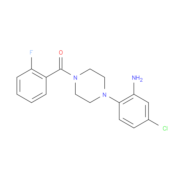 (5-Chloro-2-[4-(2-fluorobenzoyl)piperazin-1-yl]phenyl)amine