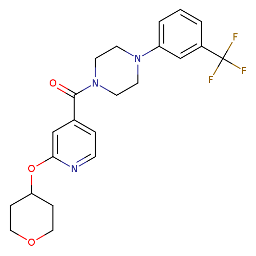 1-[2-(oxan-4-yloxy)pyridine-4-carbonyl]-4-[3-(trifluoromethyl)phenyl]piperazine