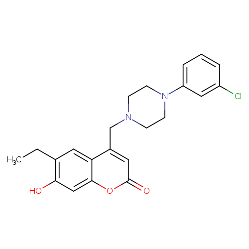 4-{[4-(3-chlorophenyl)piperazin-1-yl]methyl}-6-ethyl-7-hydroxy-2H-chromen-2-one