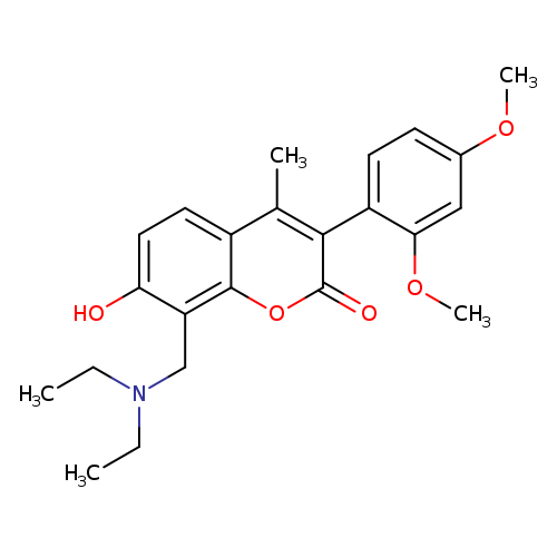 8-[(diethylamino)methyl]-3-(2,4-dimethoxyphenyl)-7-hydroxy-4-methyl-2H-chromen-2-one