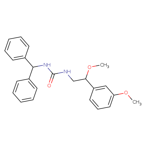 1-(diphenylmethyl)-3-[2-methoxy-2-(3-methoxyphenyl)ethyl]urea