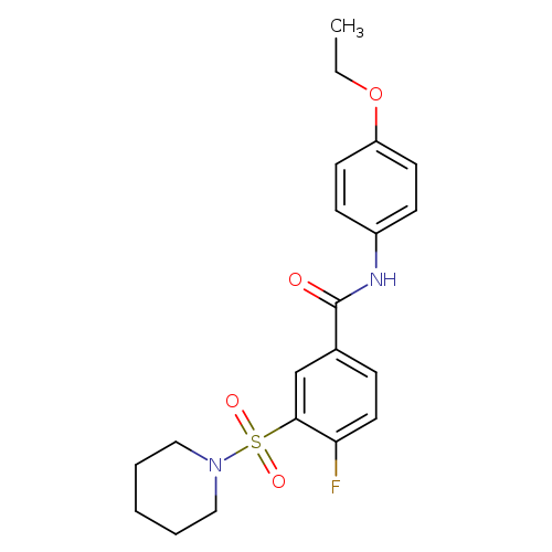 N-(4-ethoxyphenyl)-4-fluoro-3-(piperidine-1-sulfonyl)benzamide