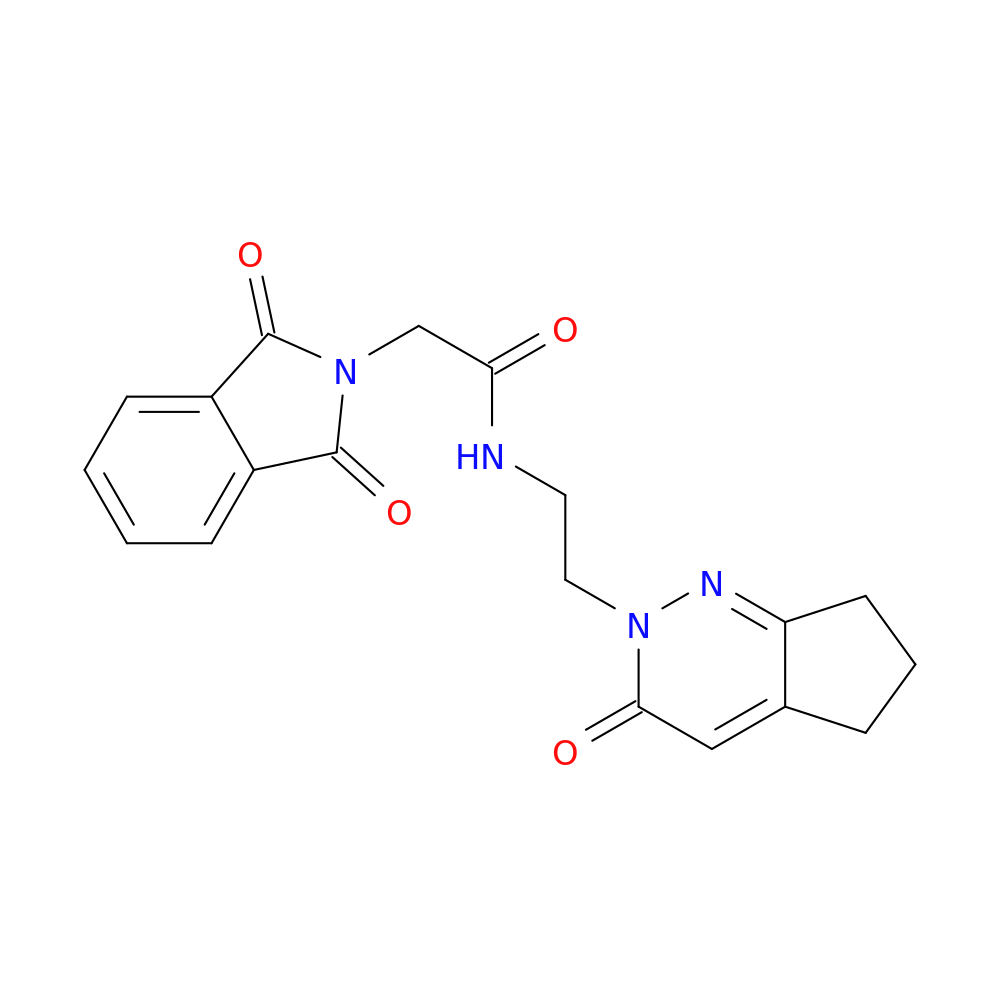 2-(1,3-dioxo-2,3-dihydro-1H-isoindol-2-yl)-N-(2-{3-oxo-2H,3H,5H,6H,7H-cyclopenta[c]pyridazin-2-yl}ethyl)acetamide