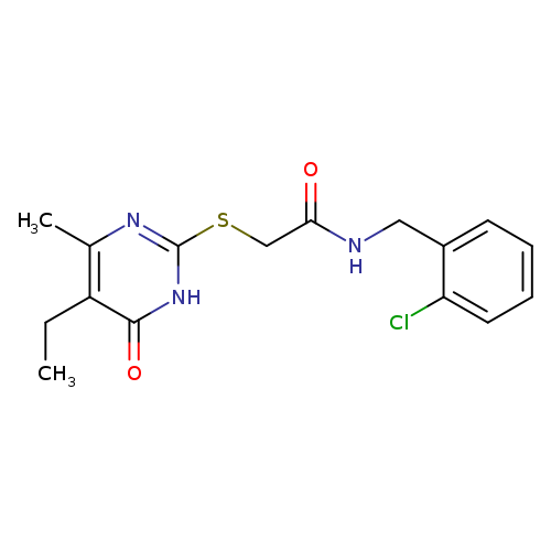 N-[(2-chlorophenyl)methyl]-2-[(5-ethyl-4-methyl-6-oxo-1,6-dihydropyrimidin-2-yl)sulfanyl]acetamide