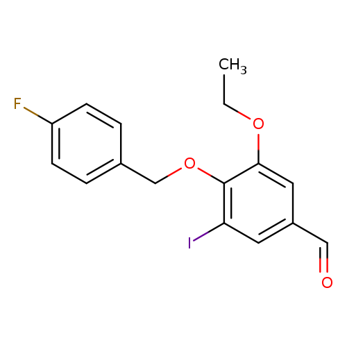 3-ethoxy-4-[(4-fluorobenzyl)oxy]-5-iodobenzaldehyde