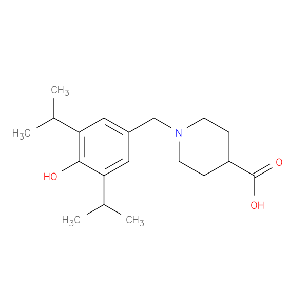 1-{[4-hydroxy-3,5-bis(propan-2-yl)phenyl]methyl}piperidine-4-carboxylic acid