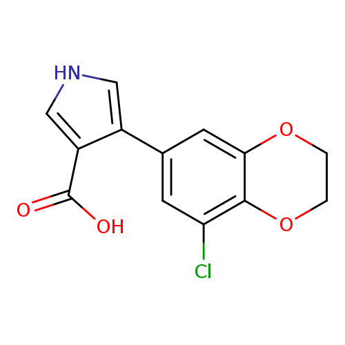 4-(8-chloro-2,3-dihydro-1,4-benzodioxin-6-yl)-1H-pyrrole-3-carboxylic acid