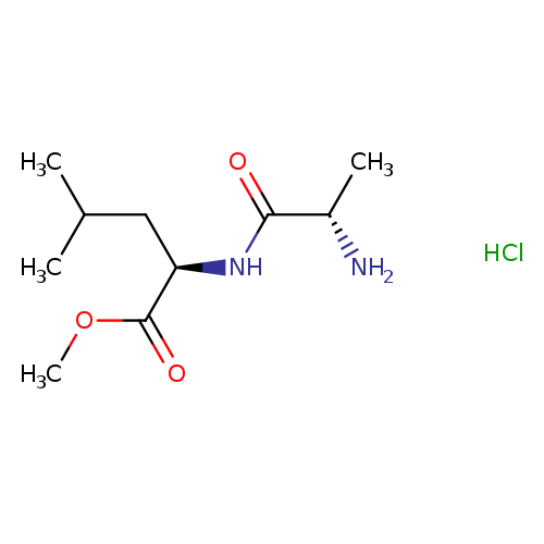 methyl (2R)-2-[(2S)-2-aminopropanamido]-4-methylpentanoate hydrochloride