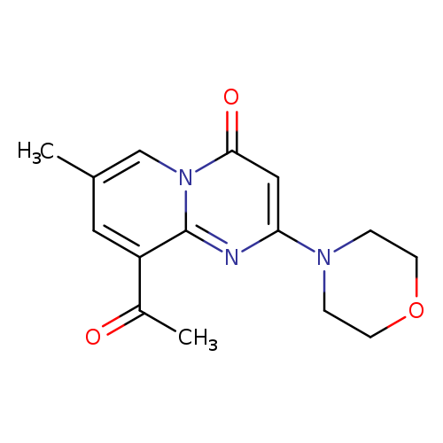 4H-Pyrido[1,2-a]pyrimidin-4-one,9-acetyl-7-methyl-2-(4-morpholinyl)-