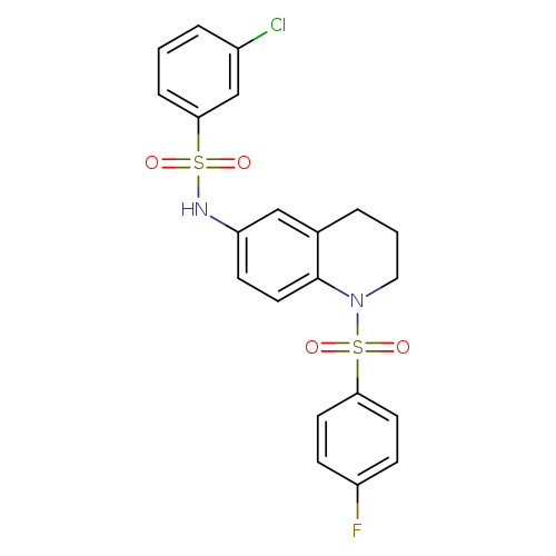 3-chloro-N-[1-(4-fluorobenzenesulfonyl)-1,2,3,4-tetrahydroquinolin-6-yl]benzene-1-sulfonamide