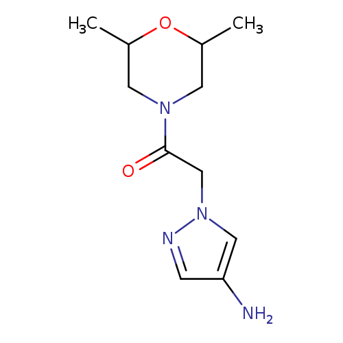 2-(4-Amino-1h-pyrazol-1-yl)-1-(2,6-dimethylmorpholin-4-yl)ethan-1-one