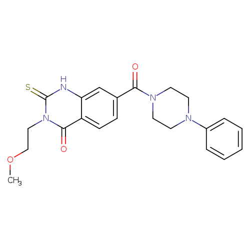 3-(2-methoxyethyl)-7-(4-phenylpiperazine-1-carbonyl)-2-sulfanylidene-1,2,3,4-tetrahydroquinazolin-4-one