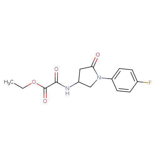ethyl {[1-(4-fluorophenyl)-5-oxopyrrolidin-3-yl]carbamoyl}formate