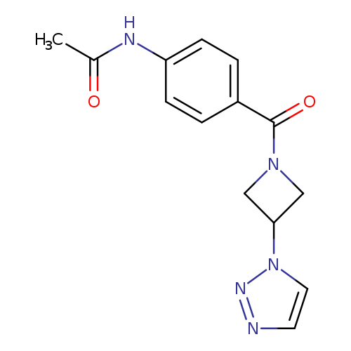 N-{4-[3-(1H-1,2,3-triazol-1-yl)azetidine-1-carbonyl]phenyl}acetamide