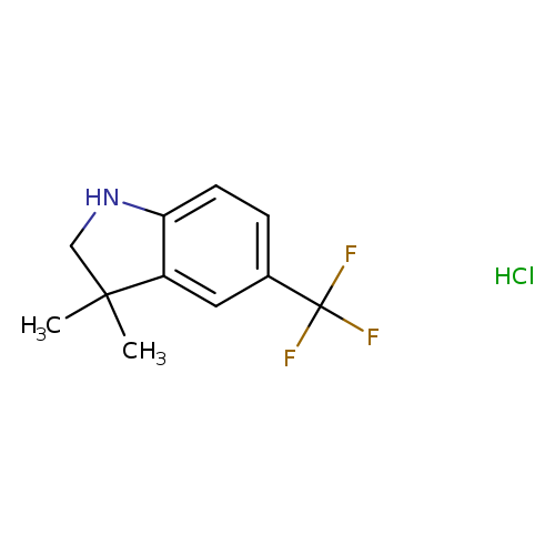 3,3-dimethyl-5-(trifluoromethyl)-2,3-dihydro-1H-indolehydrochloride