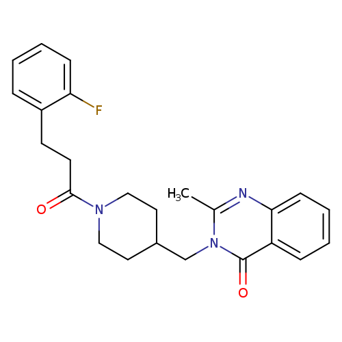 3-({1-[3-(2-fluorophenyl)propanoyl]piperidin-4-yl}methyl)-2-methyl-3,4-dihydroquinazolin-4-one