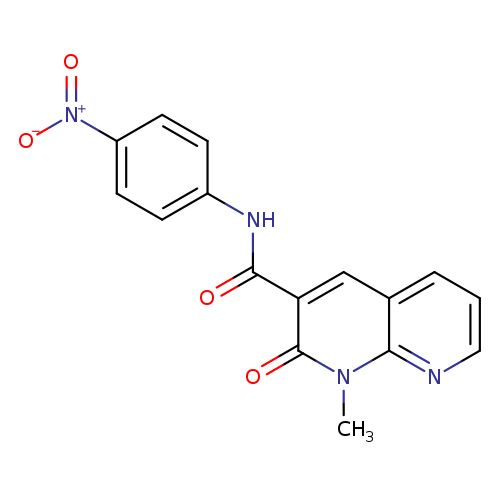 1-methyl-N-(4-nitrophenyl)-2-oxo-1,2-dihydro-1,8-naphthyridine-3-carboxamide