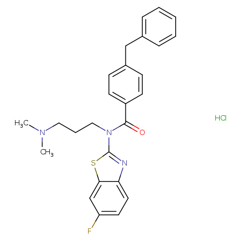 4-benzyl-N-[3-(dimethylamino)propyl]-N-(6-fluoro-1,3-benzothiazol-2-yl)benzamide hydrochloride