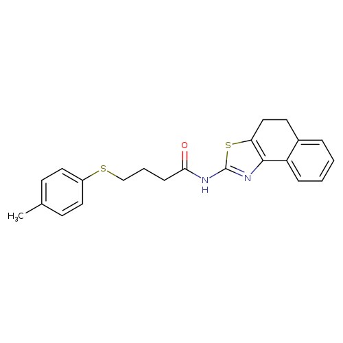 4-[(4-methylphenyl)sulfanyl]-N-{4H,5H-naphtho[1,2-d][1,3]thiazol-2-yl}butanamide