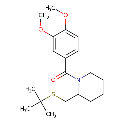 2-[(tert-butylsulfanyl)methyl]-1-(3,4-dimethoxybenzoyl)piperidine