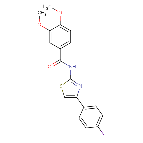 N-[4-(4-iodophenyl)-1,3-thiazol-2-yl]-3,4-dimethoxybenzamide