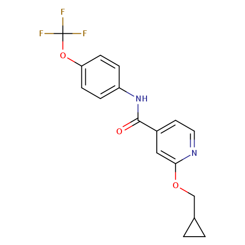 2-(cyclopropylmethoxy)-N-[4-(trifluoromethoxy)phenyl]pyridine-4-carboxamide