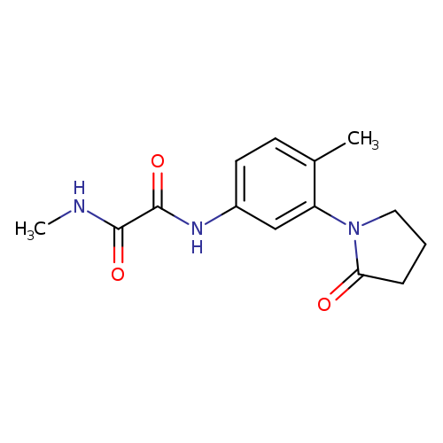 N-methyl-N'-[4-methyl-3-(2-oxopyrrolidin-1-yl)phenyl]ethanediamide