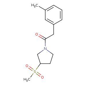 1-(3-methanesulfonylpyrrolidin-1-yl)-2-(3-methylphenyl)ethan-1-one