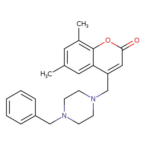 4-[(4-benzylpiperazin-1-yl)methyl]-6,8-dimethyl-2H-chromen-2-one
