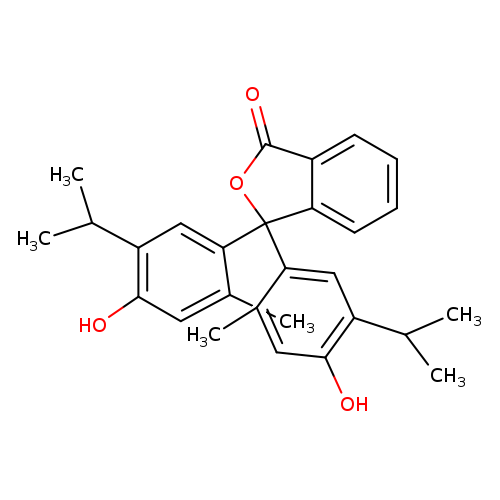 1(3H)-Isobenzofuranone, 3,3-bis[4-hydroxy-2-methyl-5-(1-methylethyl)phenyl]-