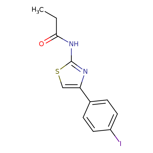N-[4-(4-iodophenyl)-1,3-thiazol-2-yl]propanamide