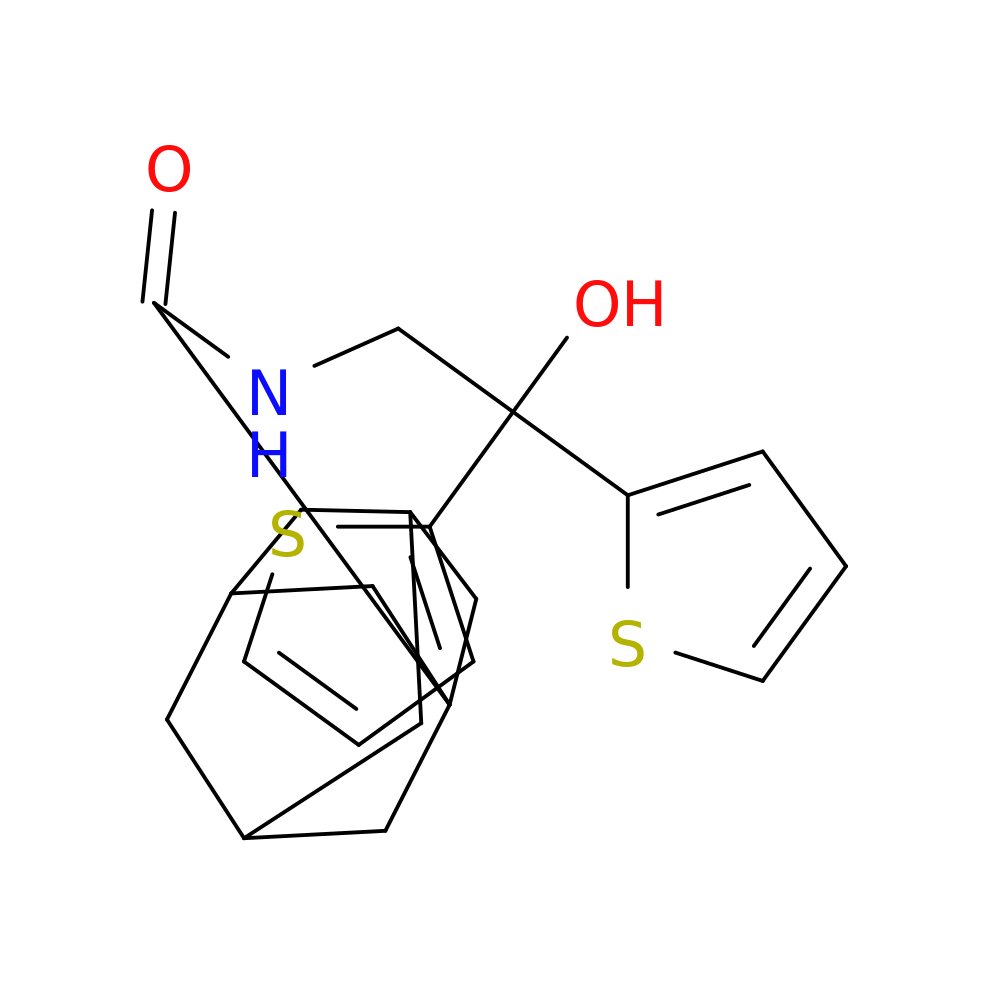 N-[2-hydroxy-2,2-bis(thiophen-2-yl)ethyl]adamantane-1-carboxamide